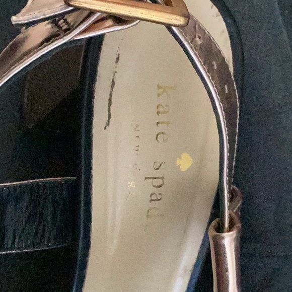 Kate Spade strapy sandals size 7.5. Black and rose gold. - Picture 5 of 7